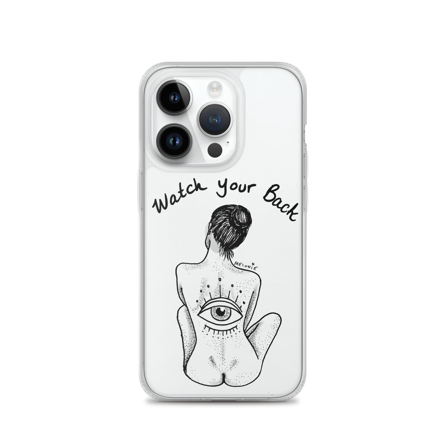 " Watch Your Back " Clear Case for iPhone®