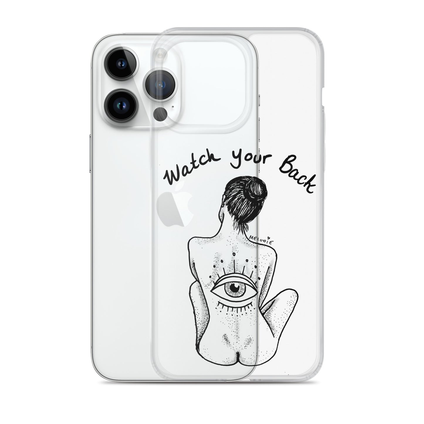 " Watch Your Back " Clear Case for iPhone®