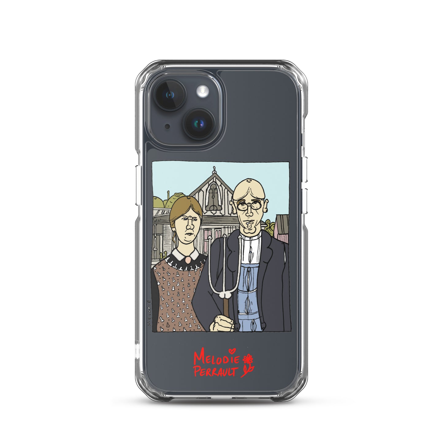 " Grant Wood " American Gothic, Clear Case for iPhone®