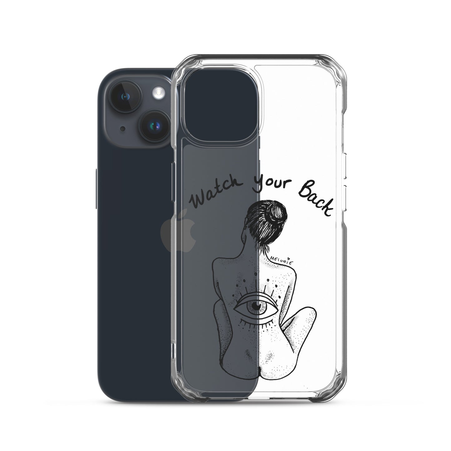 " Watch Your Back " Clear Case for iPhone®