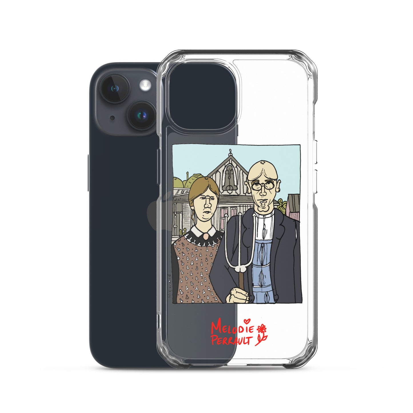 " Grant Wood " American Gothic, Clear Case for iPhone®