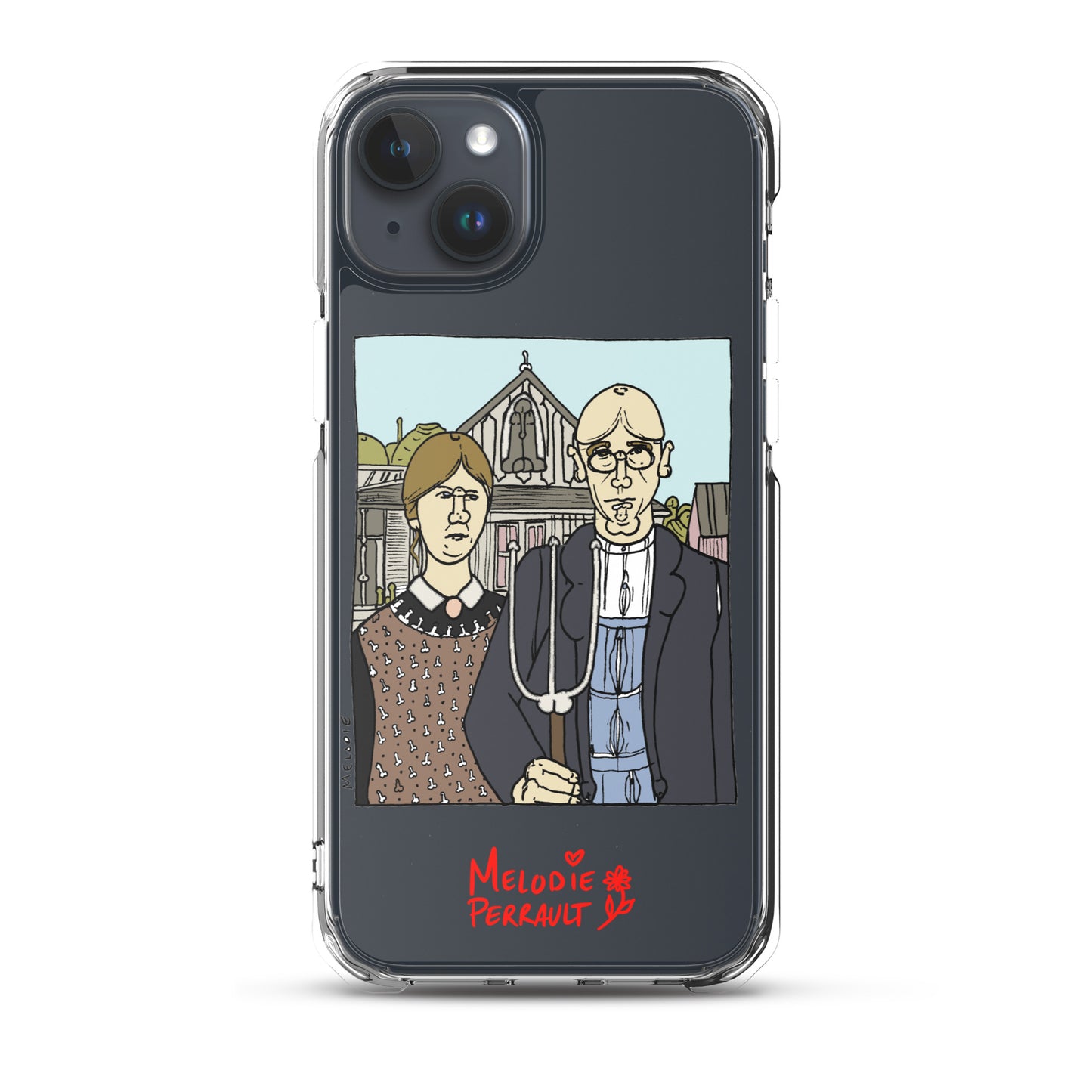 " Grant Wood " American Gothic, Clear Case for iPhone®