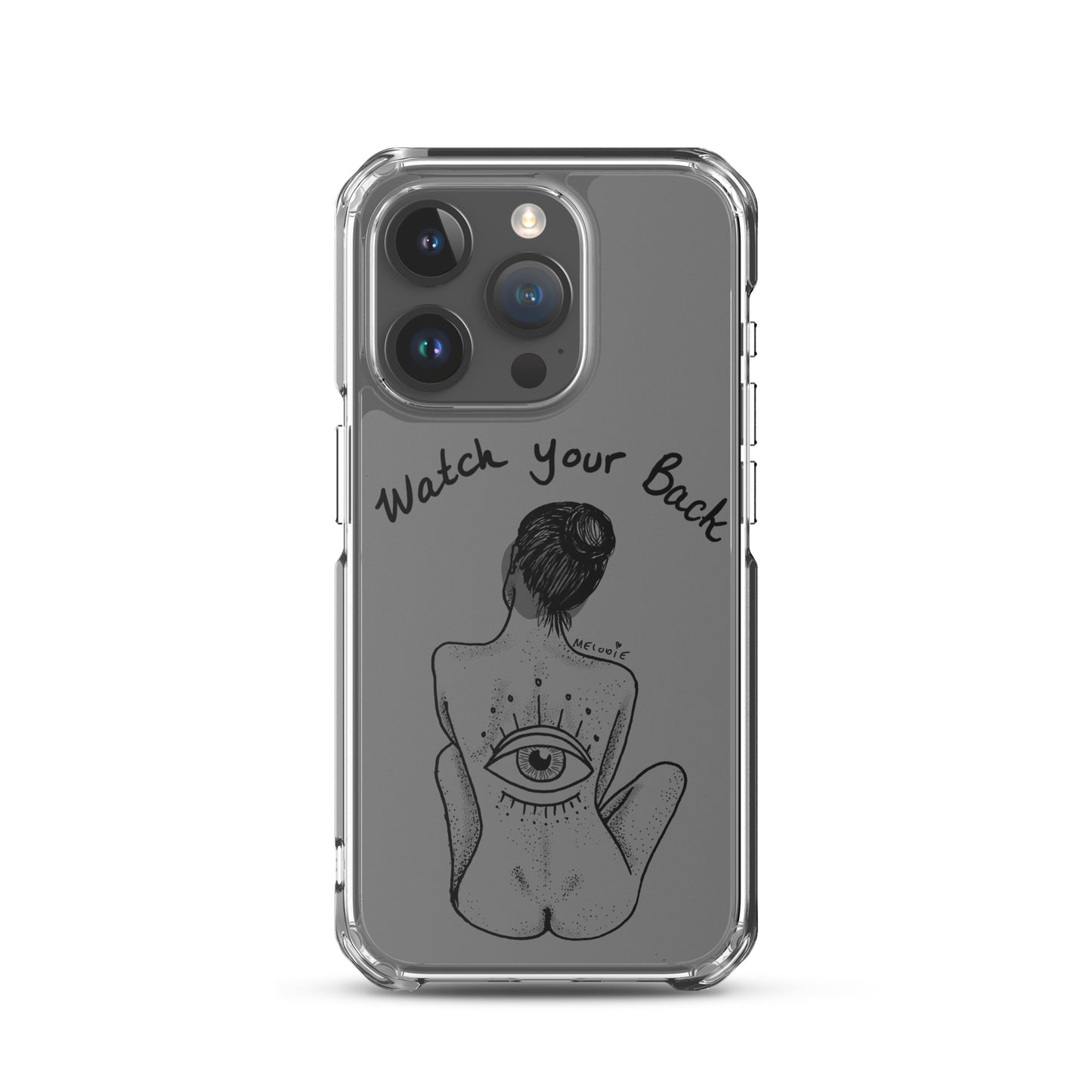 " Watch Your Back " Clear Case for iPhone®