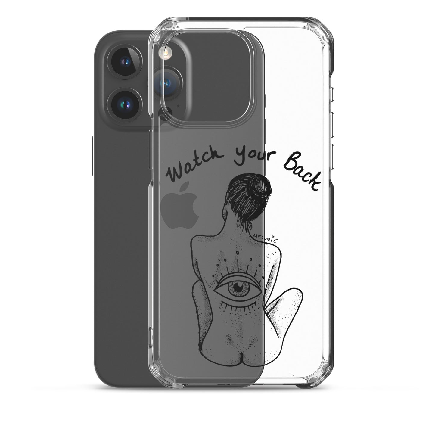 " Watch Your Back " Clear Case for iPhone®