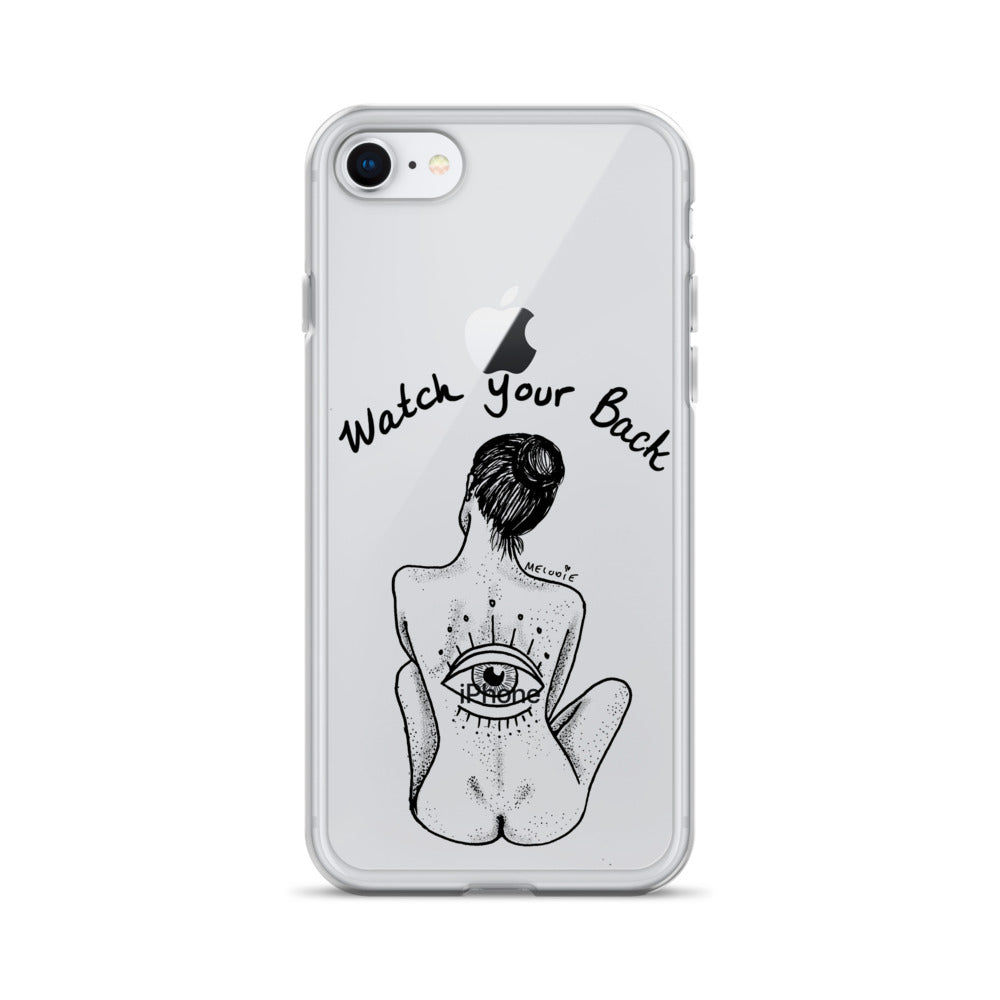 " Watch Your Back " Clear Case for iPhone®