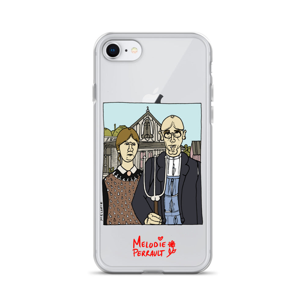 " Grant Wood " American Gothic, Clear Case for iPhone®