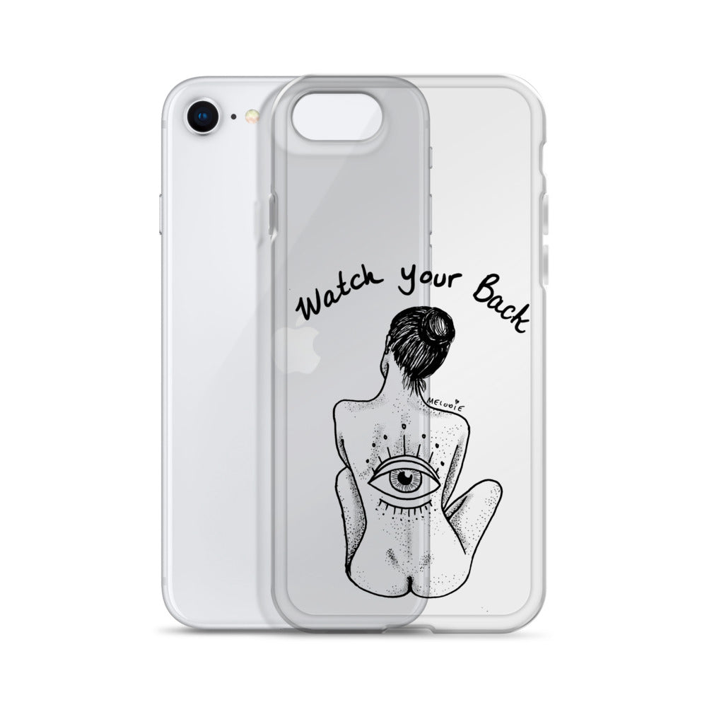 " Watch Your Back " Clear Case for iPhone®