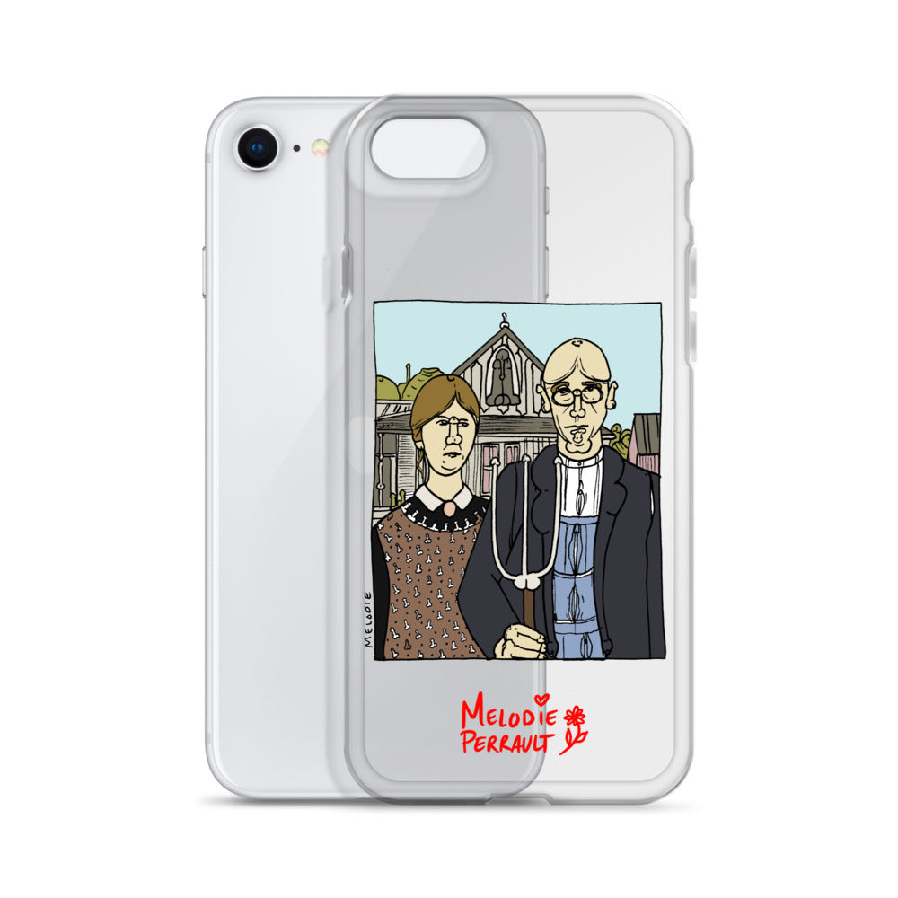 " Grant Wood " American Gothic, Clear Case for iPhone®