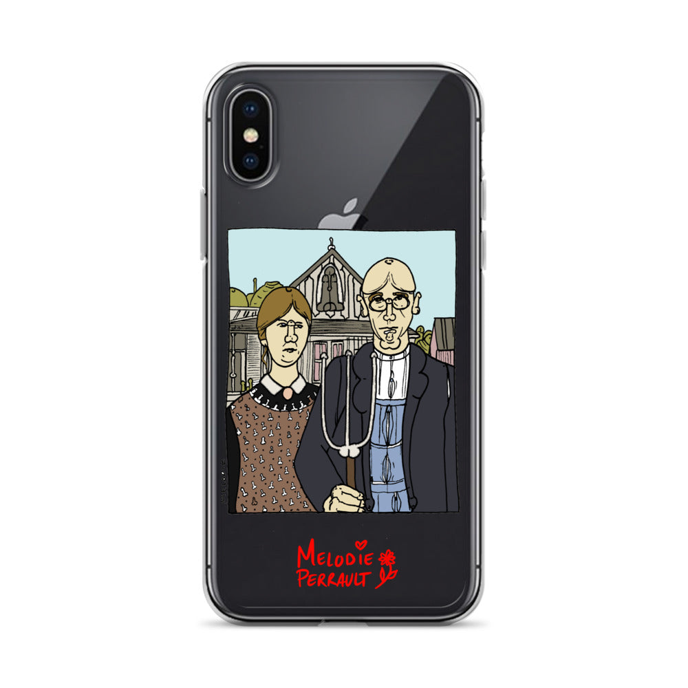 " Grant Wood " American Gothic, Clear Case for iPhone®