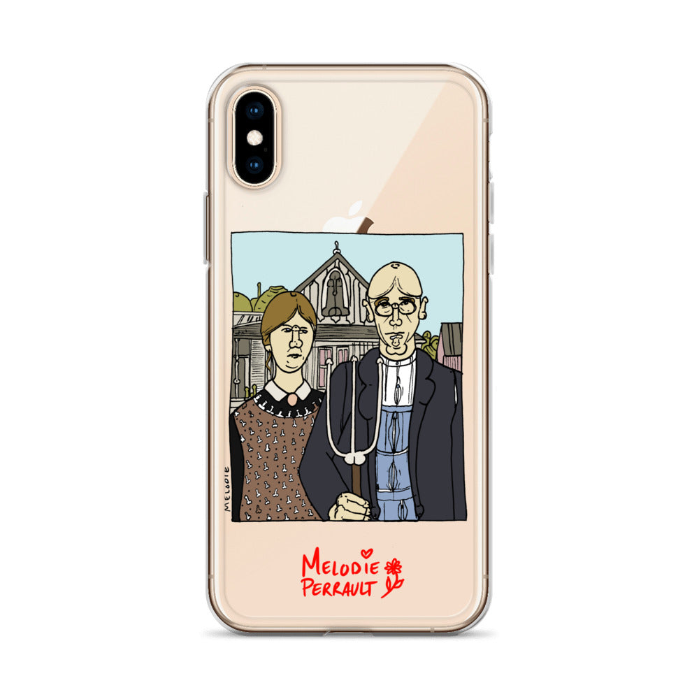 " Grant Wood " American Gothic, Clear Case for iPhone®