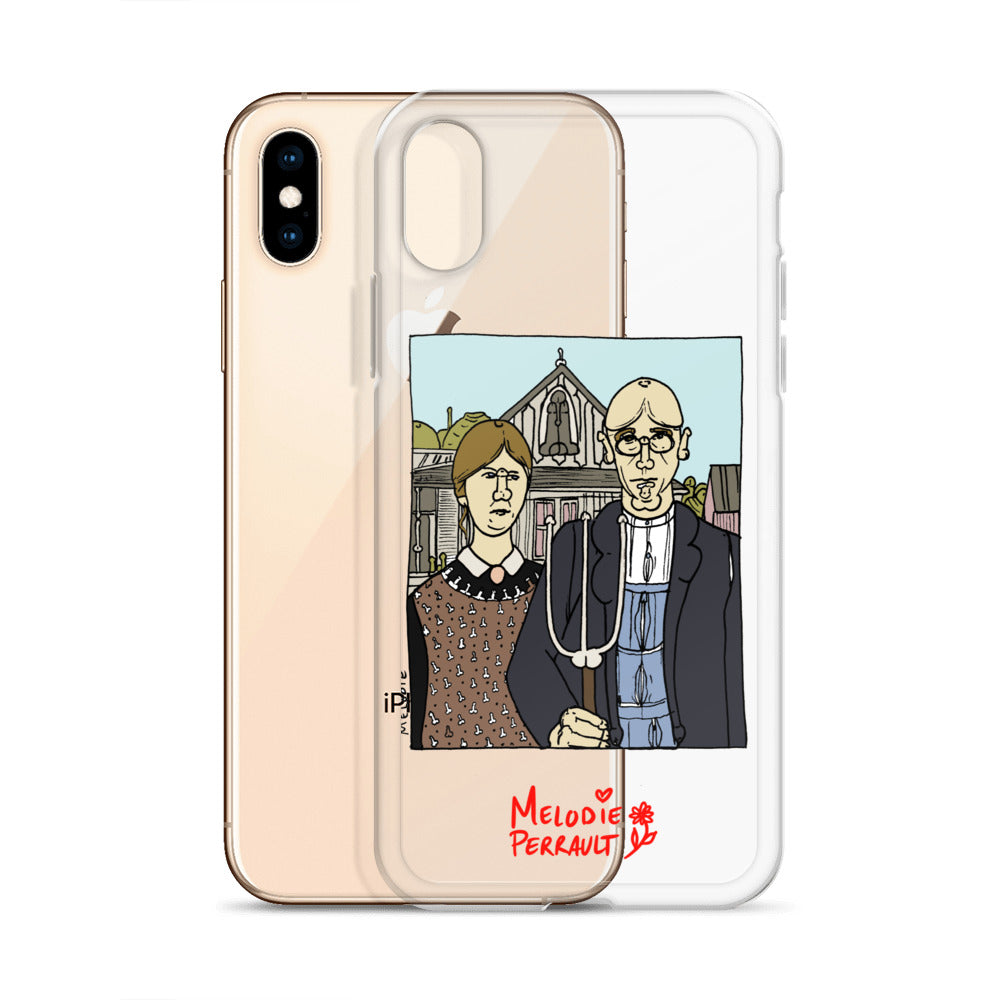 " Grant Wood " American Gothic, Clear Case for iPhone®