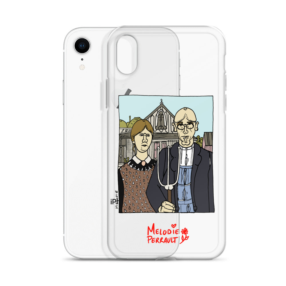 " Grant Wood " American Gothic, Clear Case for iPhone®