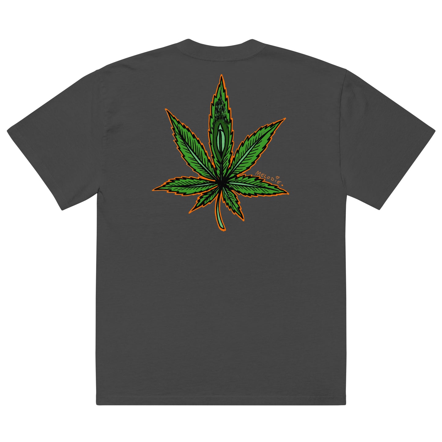 " 2024 Smoke Weed & Masturbate " Back Print Oversized faded t-shirt
