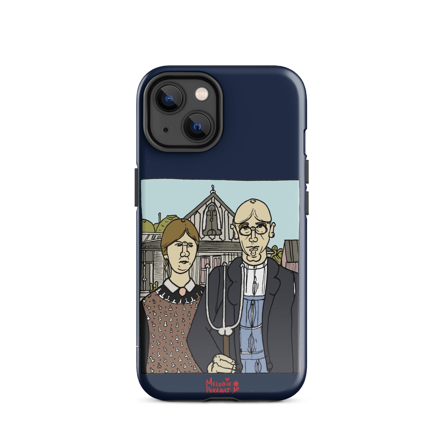 " Grant Wood " American Gothic, Tough Case for iPhone®