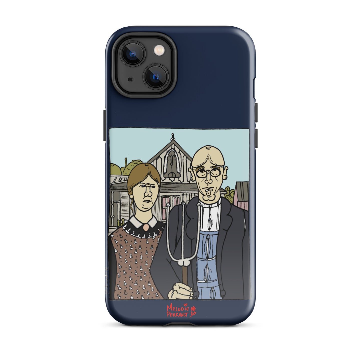 " Grant Wood " American Gothic, Tough Case for iPhone®