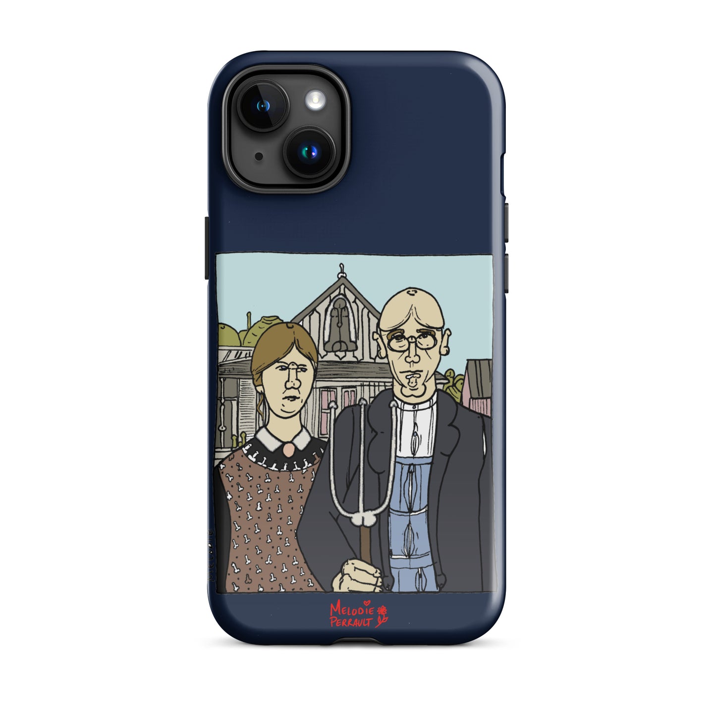 " Grant Wood " American Gothic, Tough Case for iPhone®