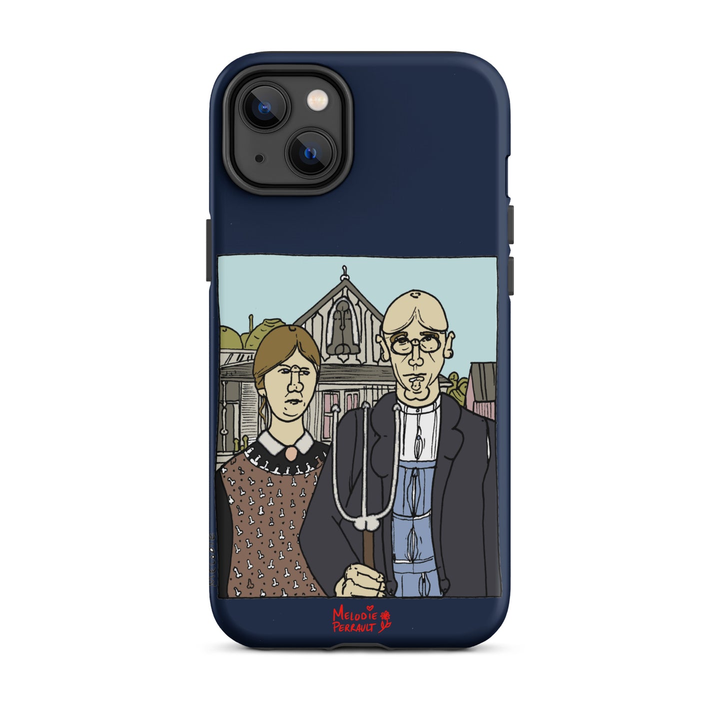 " Grant Wood " American Gothic, Tough Case for iPhone®