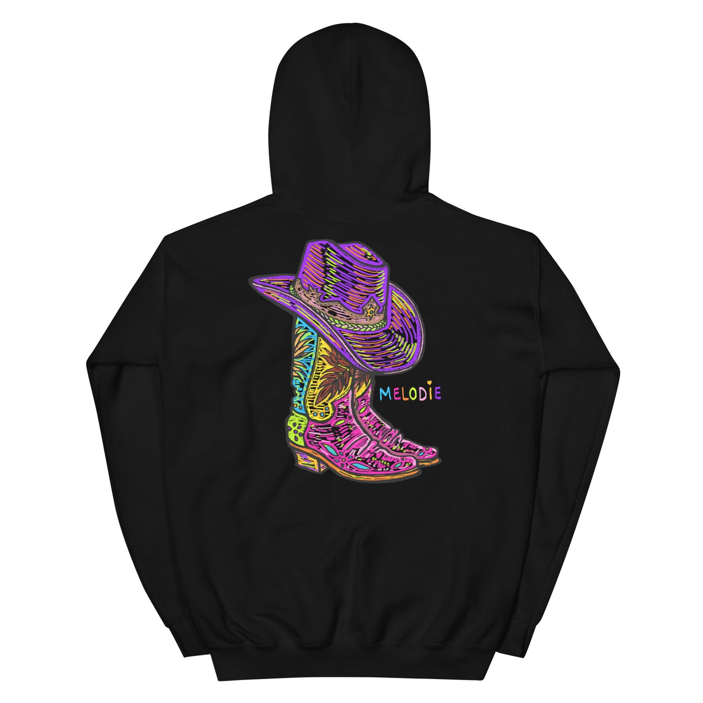 " Colourful Birds & Boots " Unisex Hoodie