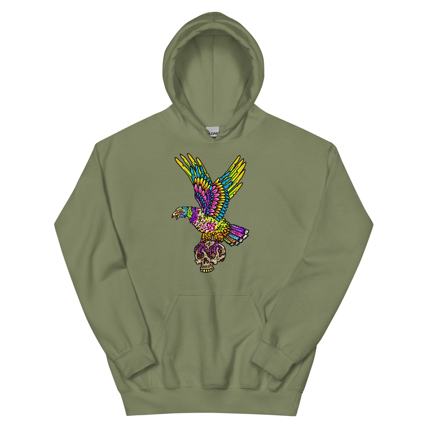 " Colourful Birds & Boots " Unisex Hoodie