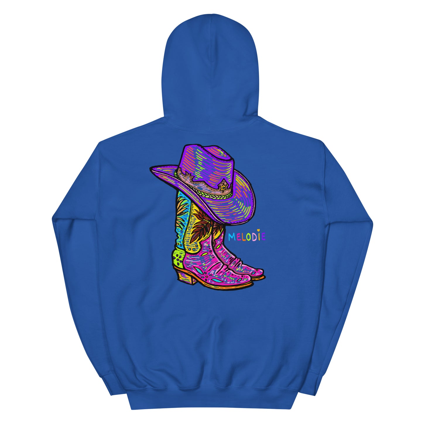 " Colourful Birds & Boots " Unisex Hoodie