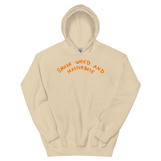 " 2024 Smoke Weed & Masturbate " Front & Back Unisex Hoodie