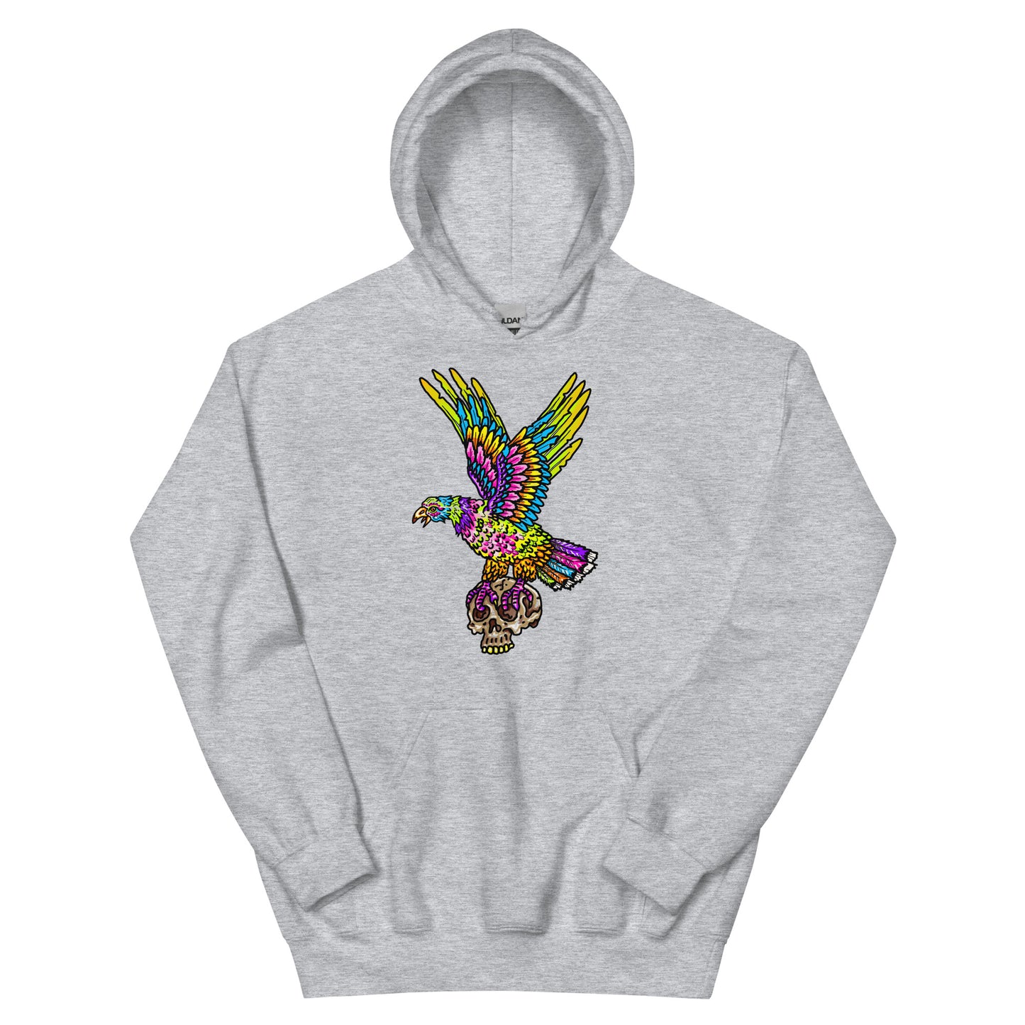 " Colourful Birds & Boots " Unisex Hoodie