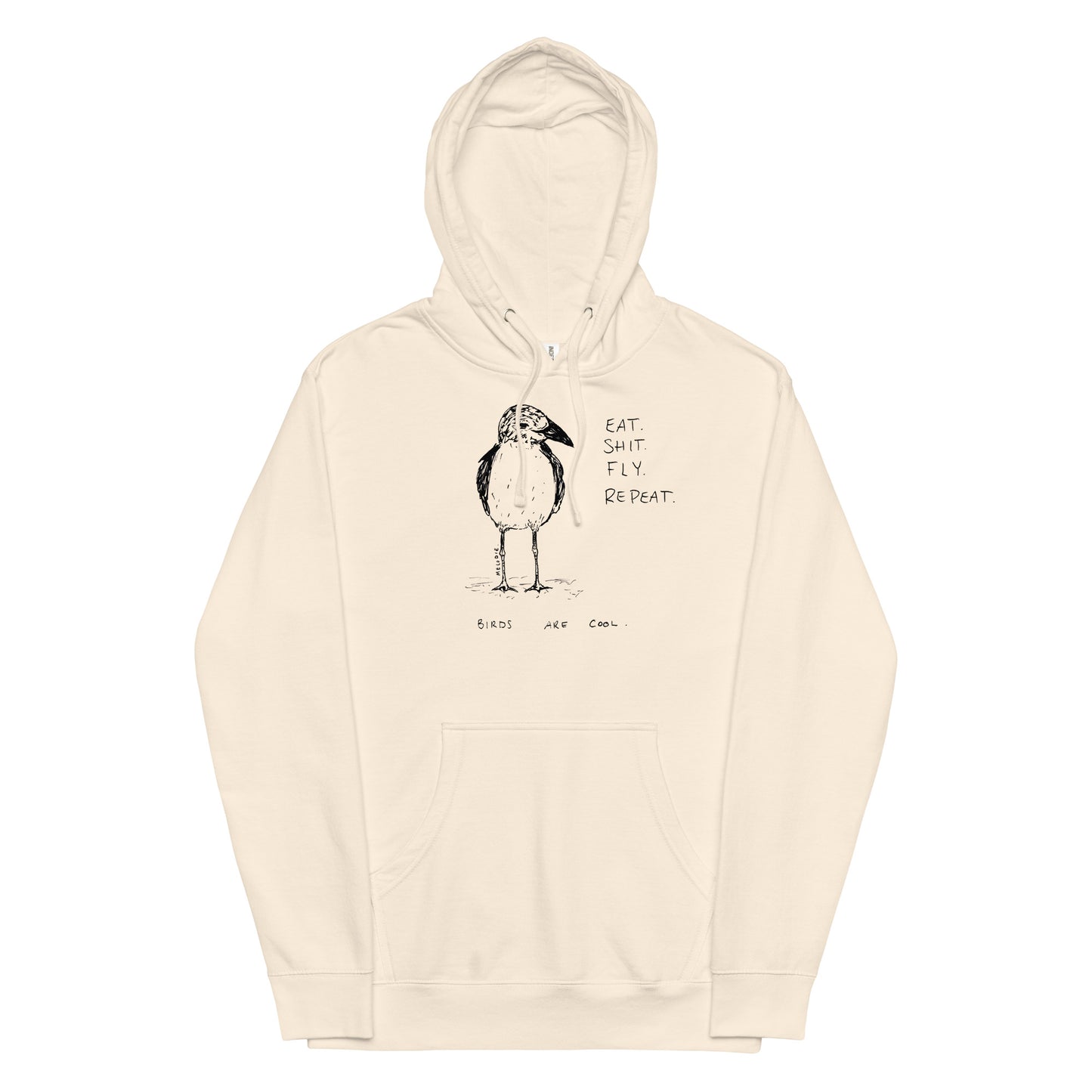 " Birds Are Cool " Unisex midweight hoodie