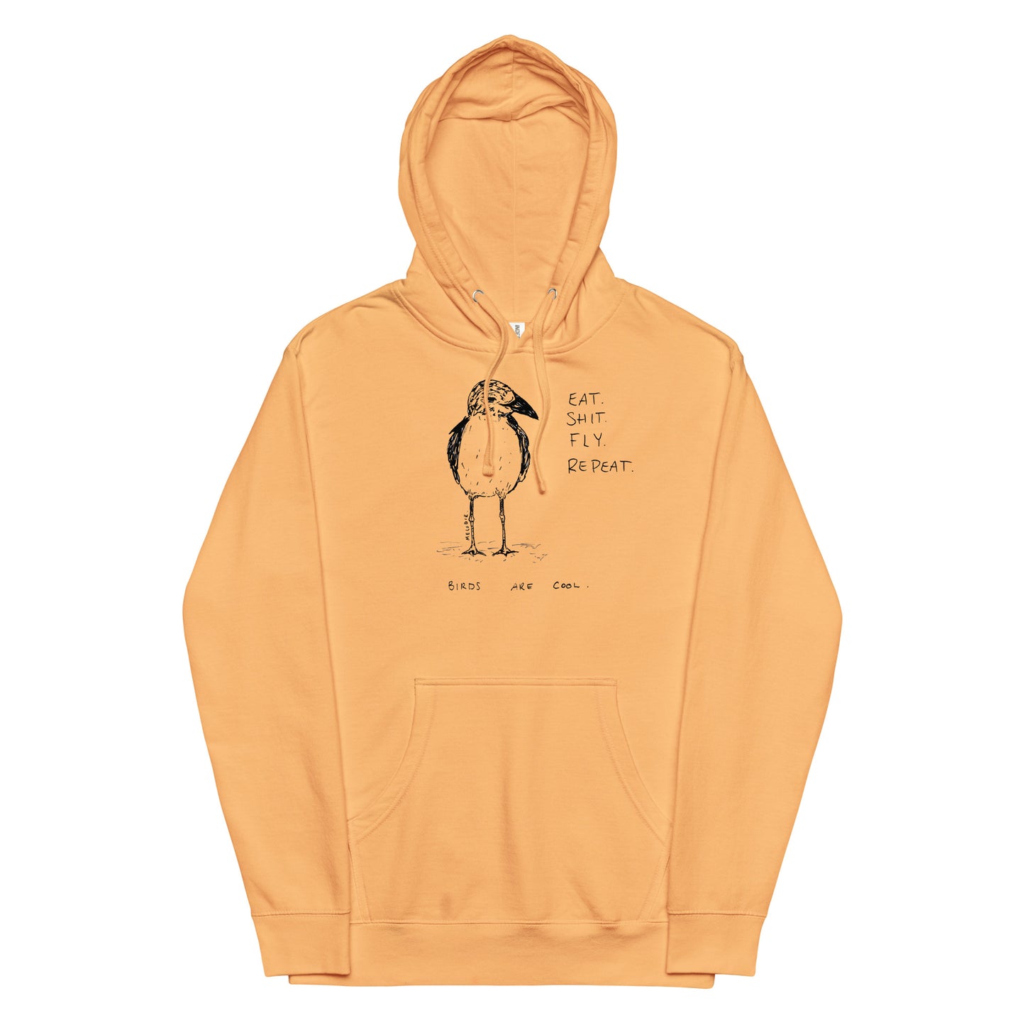 " Birds Are Cool " Unisex midweight hoodie