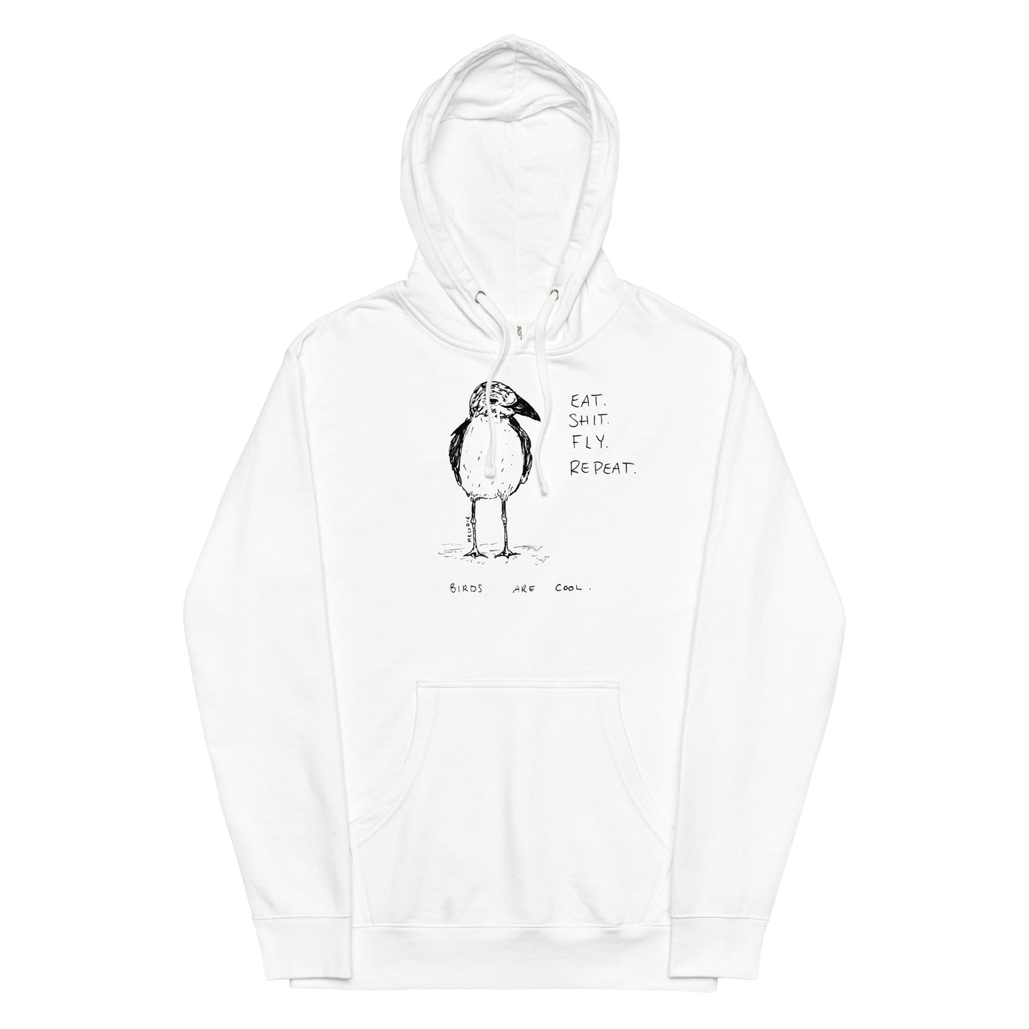 " Birds Are Cool " Unisex midweight hoodie