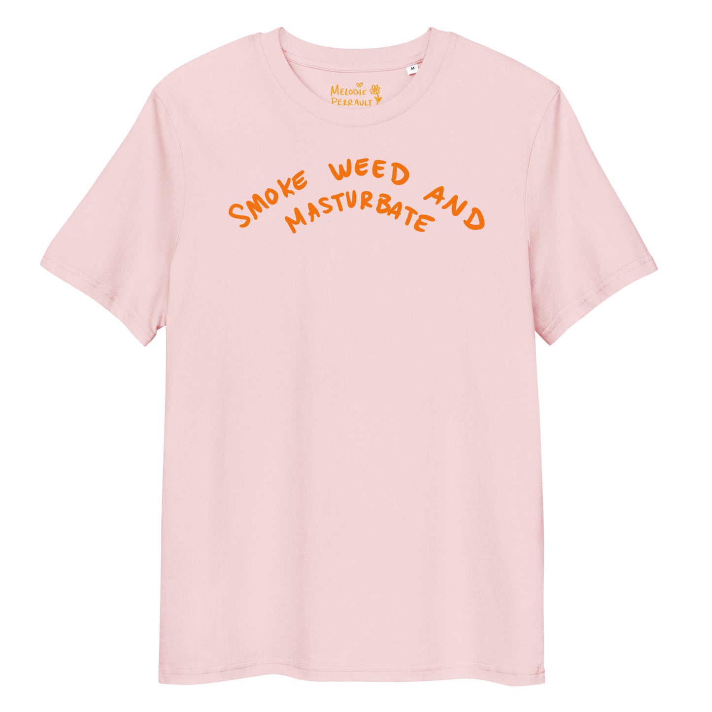 " 2024 Smoke Weed & Masturbate " Back Print Unisex organic cotton t-shirt