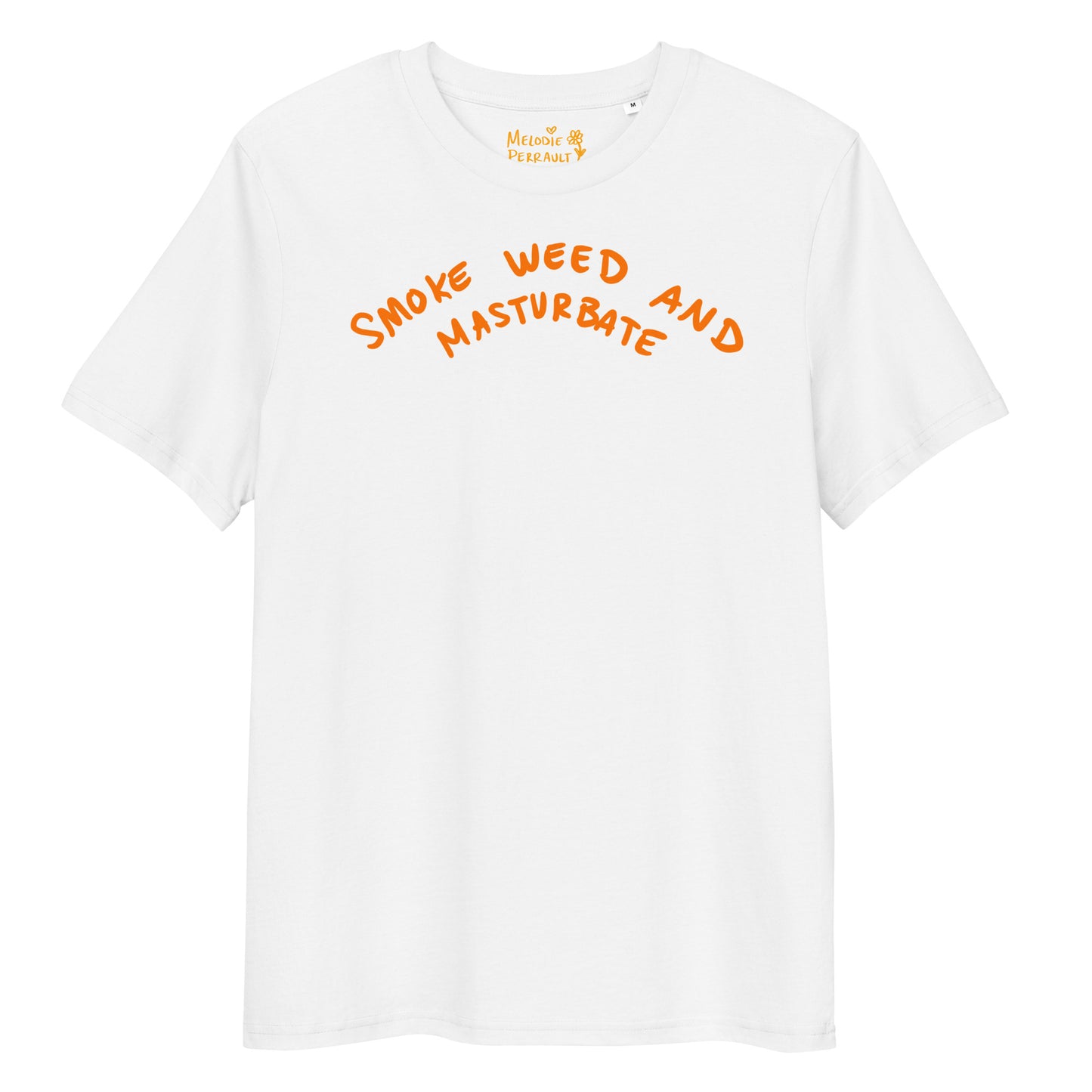 " 2024 Smoke Weed & Masturbate " Back Print Unisex organic cotton t-shirt
