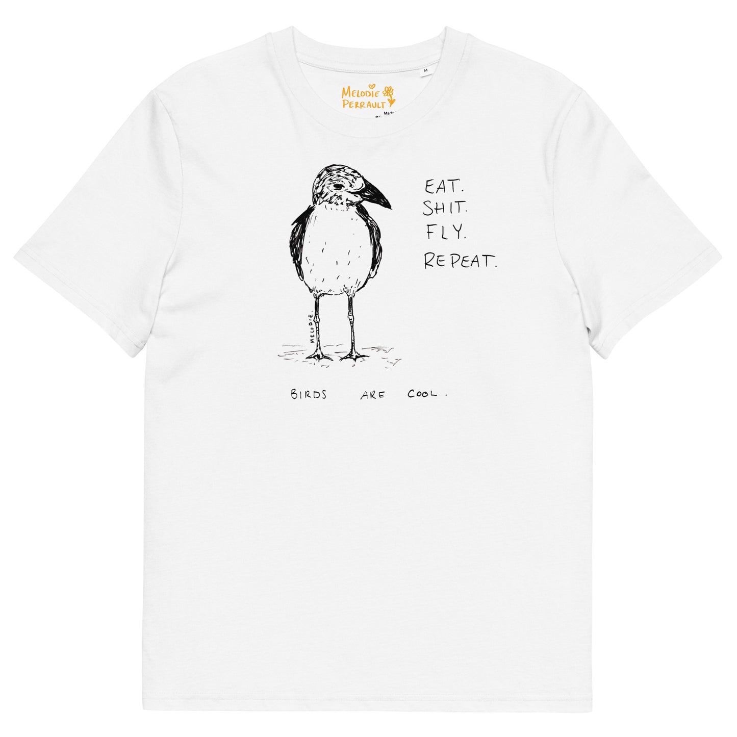 " Birds Are Cool " Unisex organic cotton t-shirt