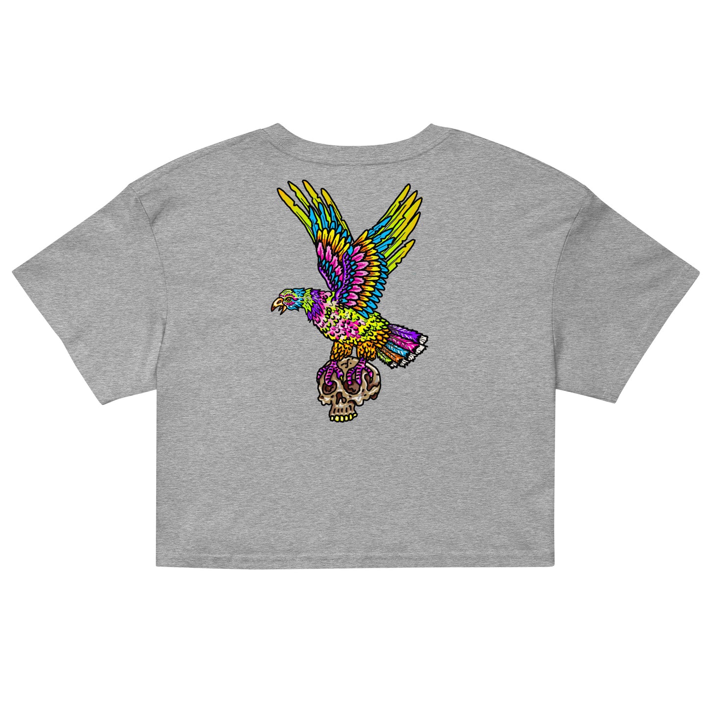 " Colourful Birds & Boots " Women’s crop top