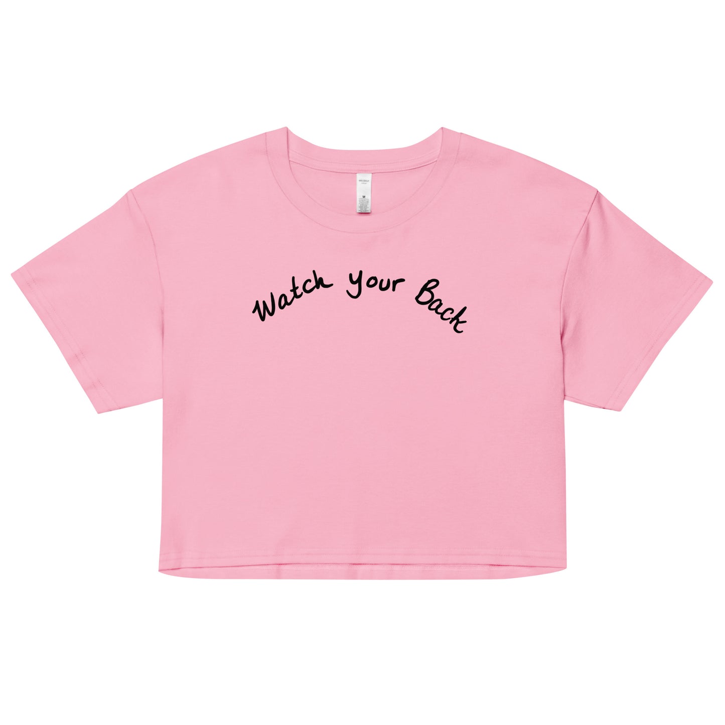 " Watch Your Back " Women’s crop top