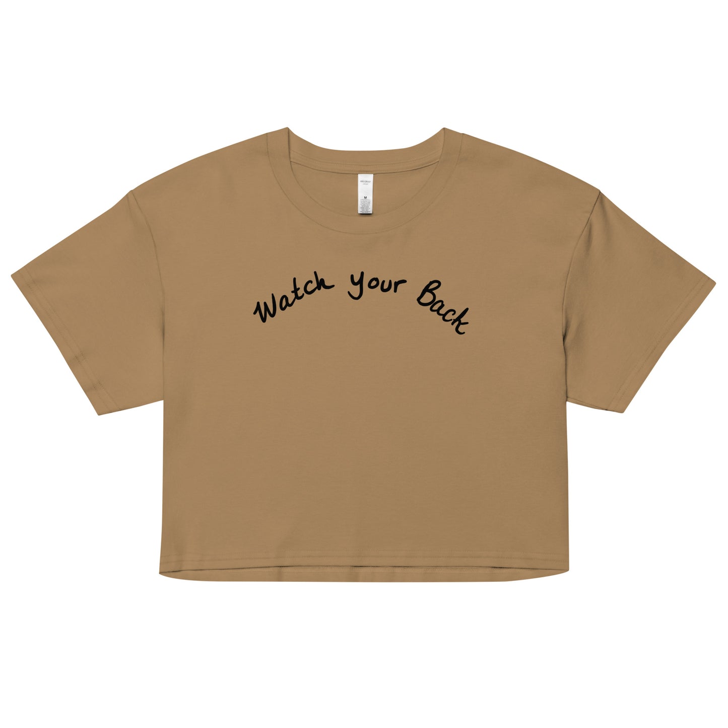 " Watch Your Back " Women’s crop top