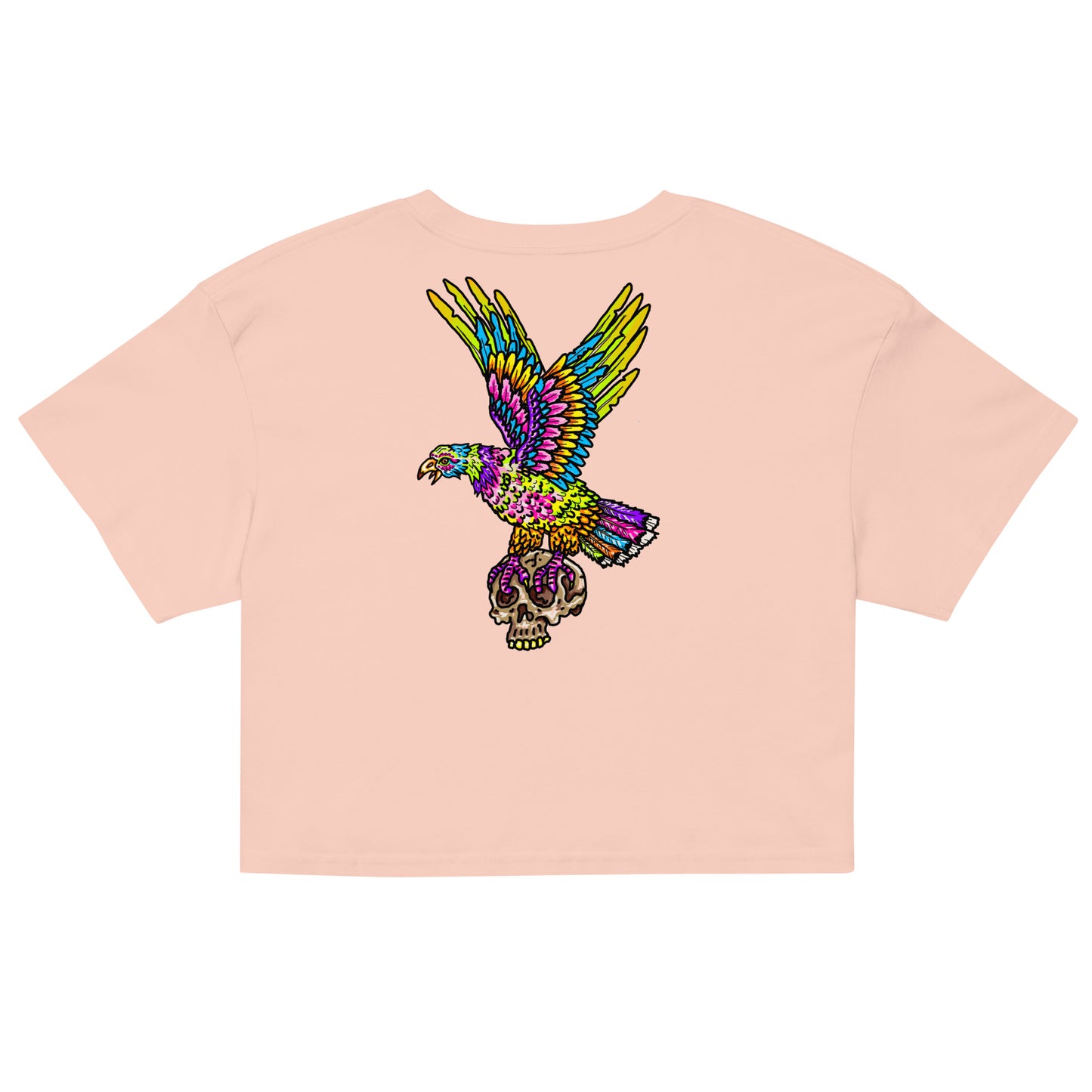 " Colourful Birds & Boots " Women’s crop top