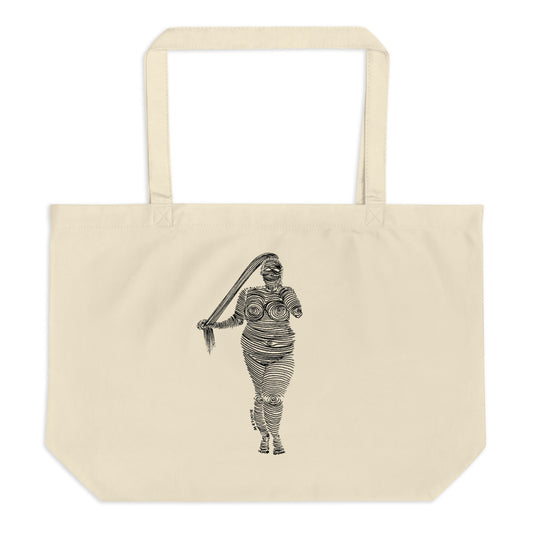 " 4 /7 Deadly sins " Front Print Large organic tote bag