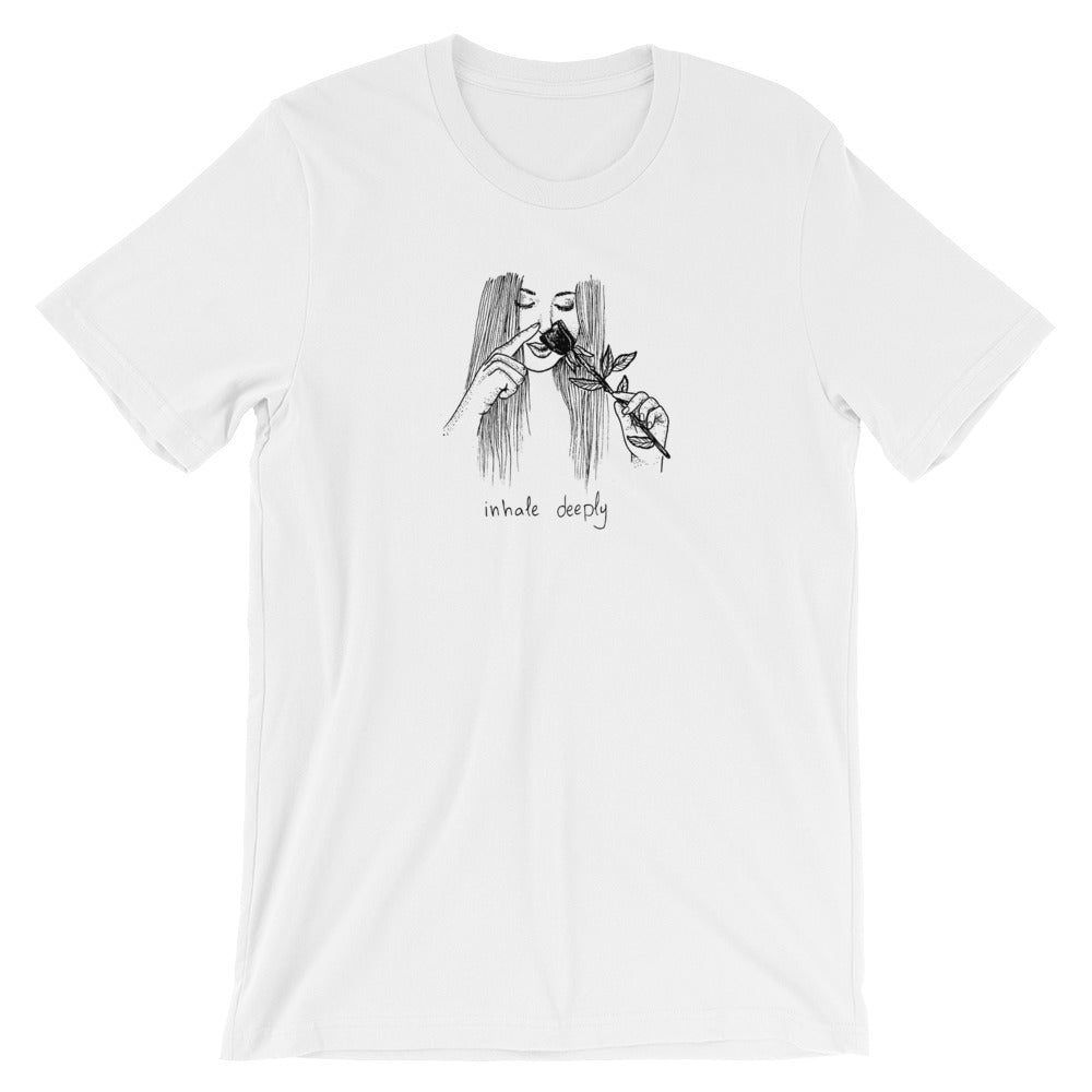 " inhale Deeply " Short-Sleeve Unisex T-Shirt