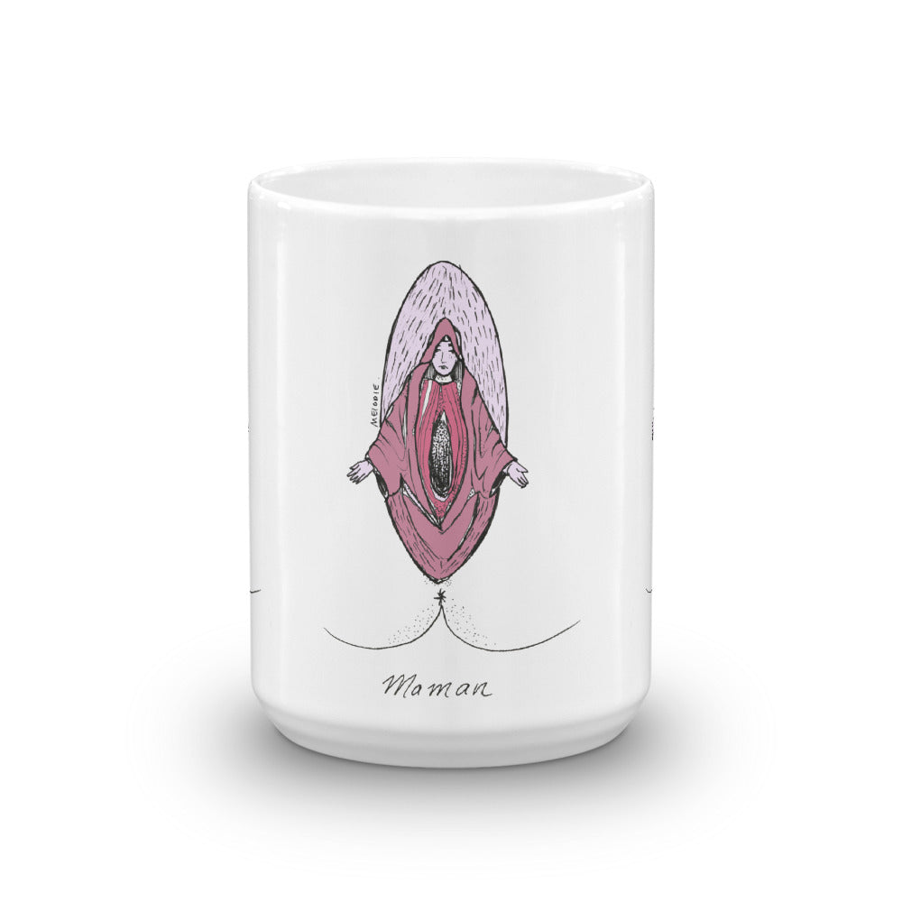 " Ave Vagina "  White Glossy Mug