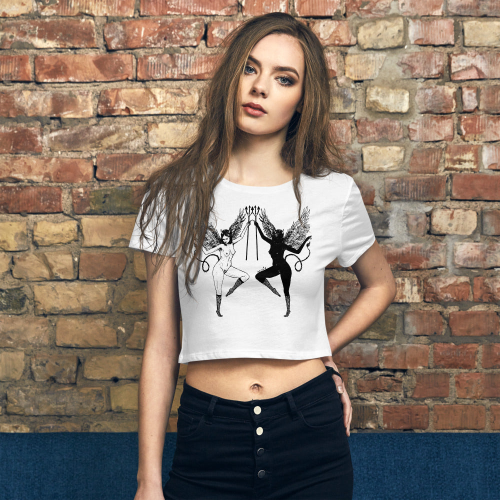 " Angels " Women’s Crop Tee