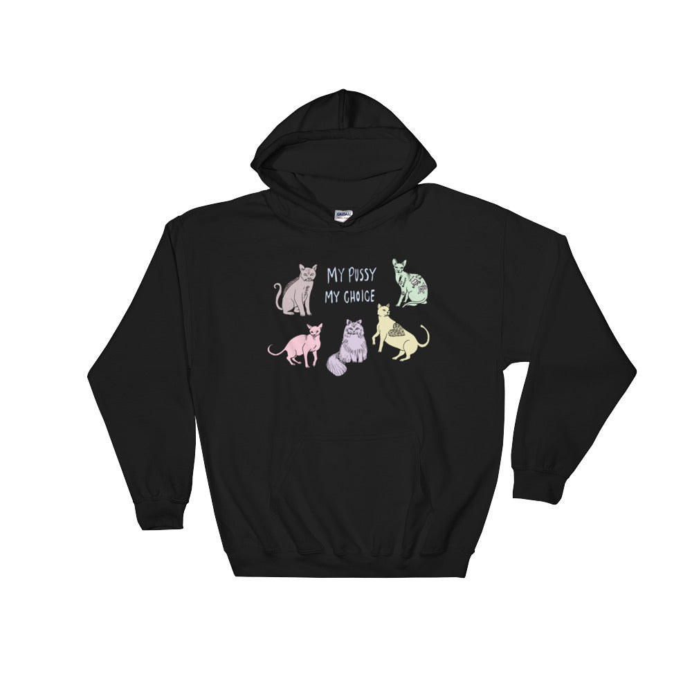 " My pussy My Choice " Hooded Sweatshirt