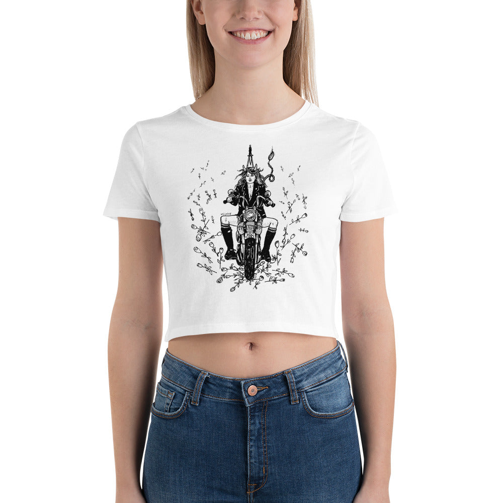 " Out Of My Way " Women’s Crop Tee