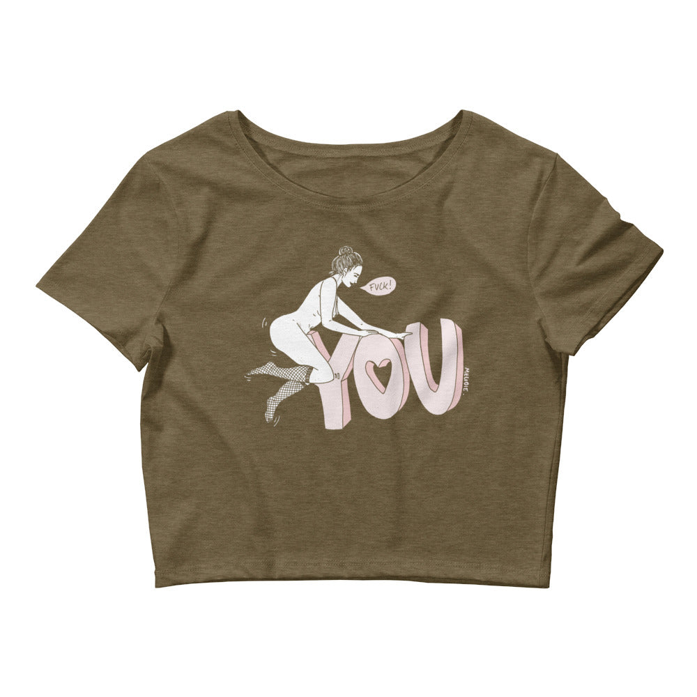 " Fuck You " Women’s Crop Tee