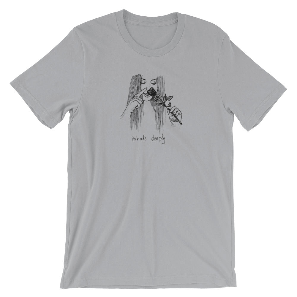 " inhale Deeply " Short-Sleeve Unisex T-Shirt