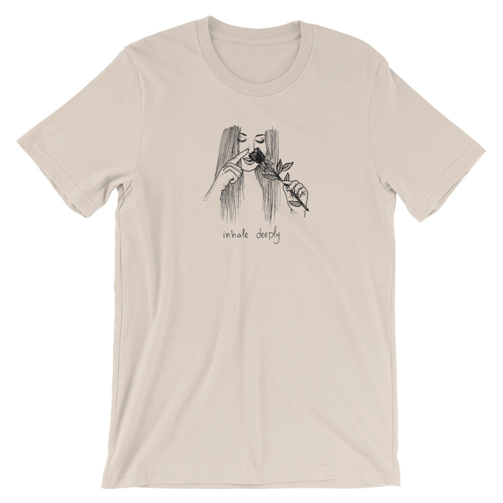 " inhale Deeply " Short-Sleeve Unisex T-Shirt