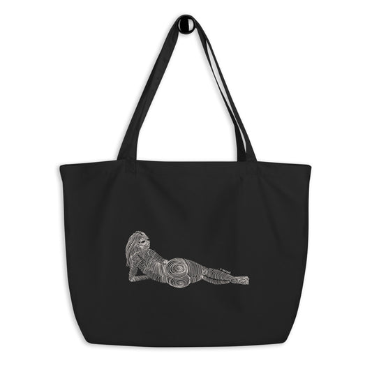 " 3/7 Deadly sins " Front Print dark Large organic tote bag