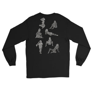 " 6/7 Deadly sins " Front and back Print Dark  Men’s Long Sleeve Shirt