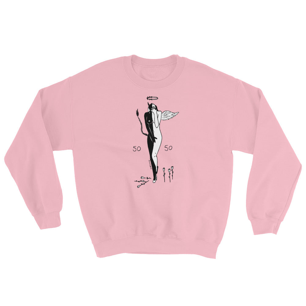 " 50/50, Angel/Demon " Sweatshirt