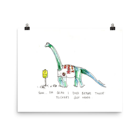" Ice Age " Dinosaur Poster