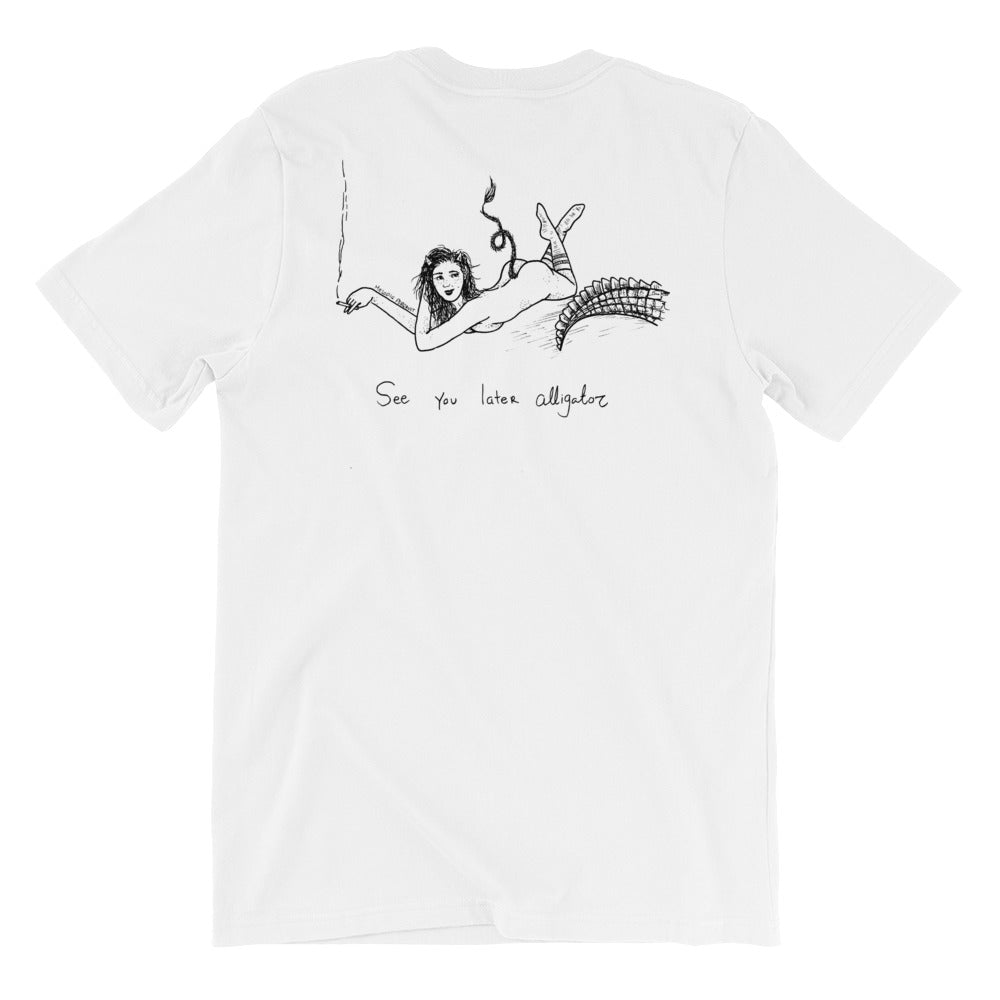 " It's Been A While Croc X See you later "  Front and Back Print Short-Sleeve Unisex T-Shirt